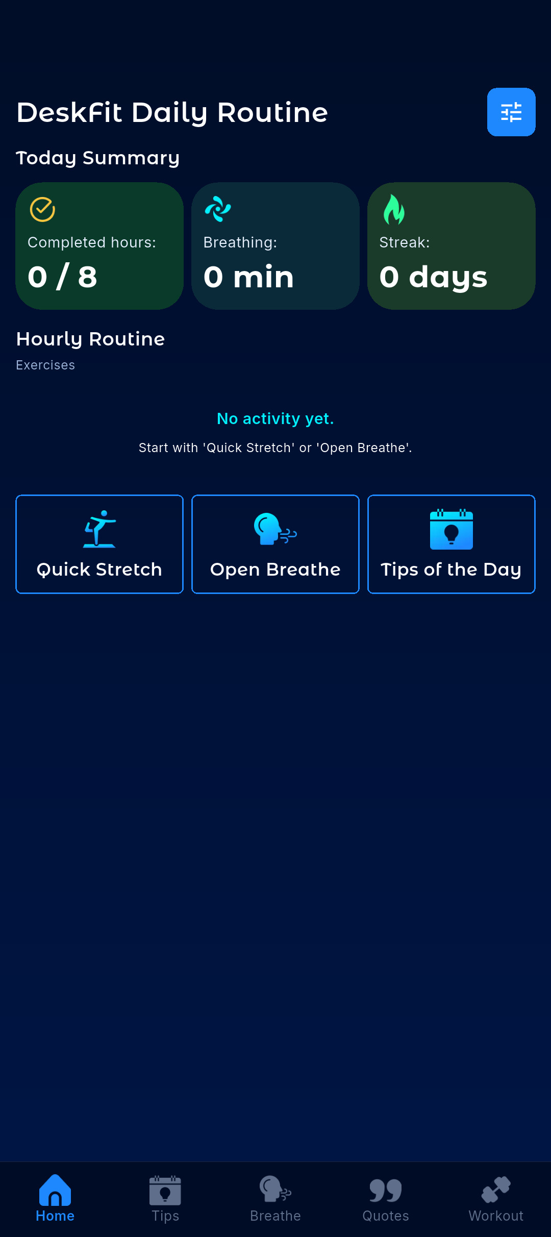 DeskFit Screenshot 2